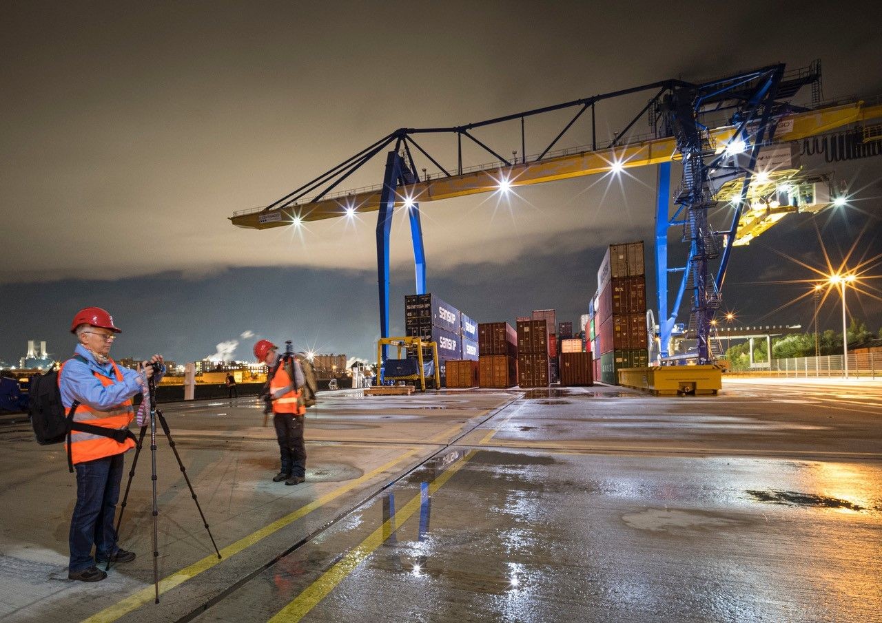 Veranstaltung: Nachts im Containerhafen